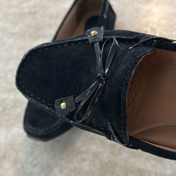 Clarks Black Suede Driving Loafers - Picture 7 of 7